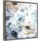 Soft Cascade I (Floral) by Eva Watts 16-in. W x 16-in. H. Canvas Wall Art Print Framed in Grey